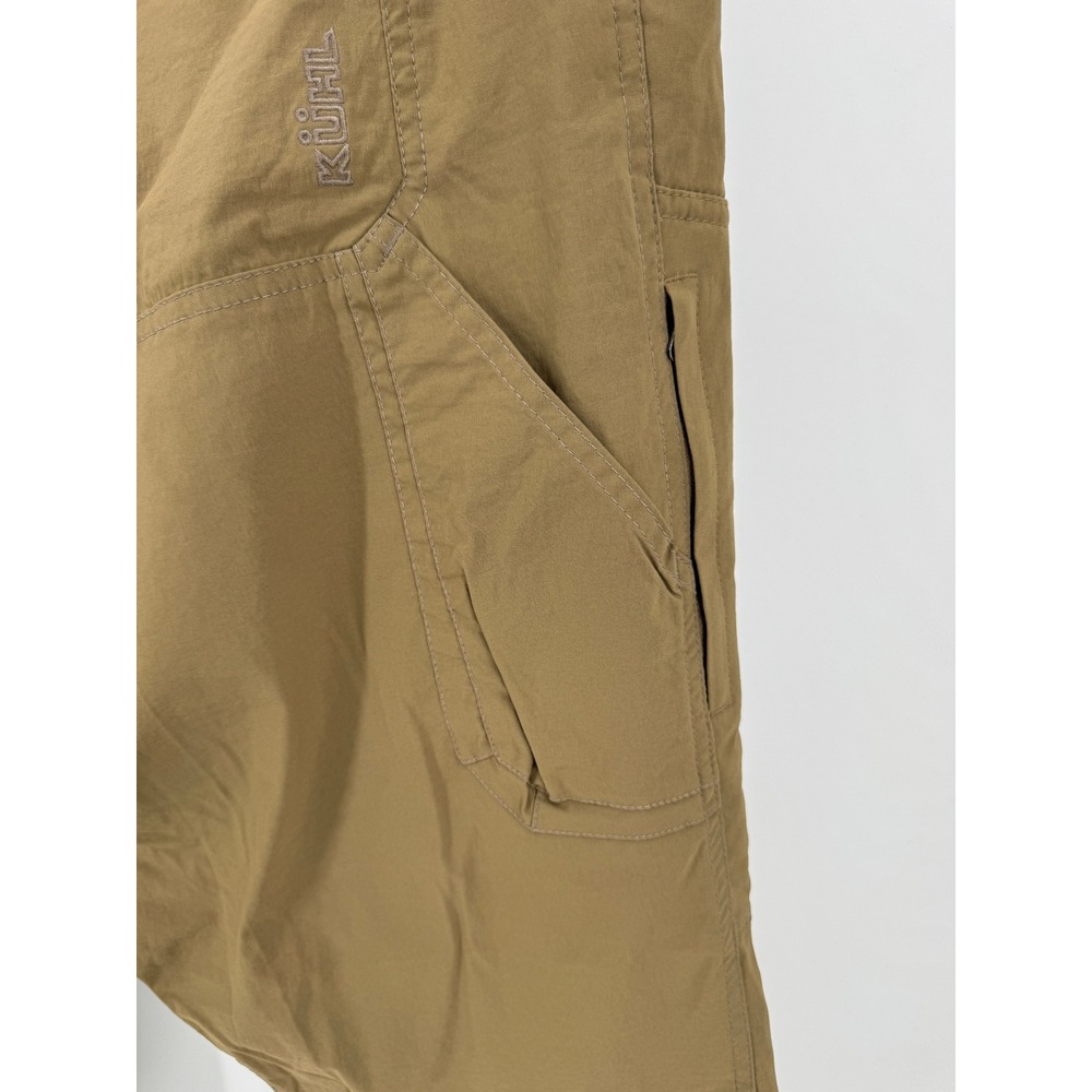 Kuhl Hiking Carpenter Cargo Pants 42x30 Mens Khaki Outdoor Travel‎ packable - Picture 8 of 15
